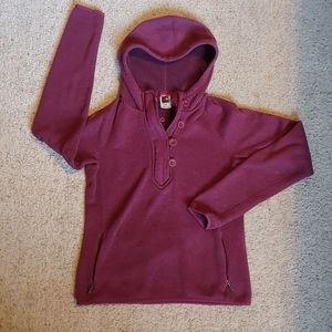 Northface hooded henley sweater
